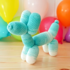 Skittles the Puppy Balloon Animal amigurumi by Shinygurumi