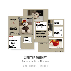 Simi the Monkey amigurumi pattern by Little Muggles