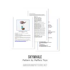 Skywhale amigurumi pattern by Maffers Toys