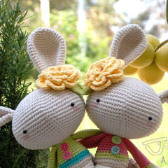 Spring Bunny amigurumi by A Morning Cup of Jo Creations