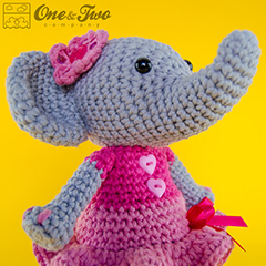Sweet Elephant amigurumi pattern by One and Two Company