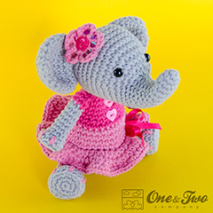 Sweet Elephant amigurumi by One and Two Company