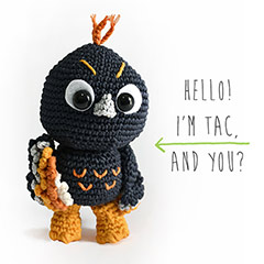 Tac the Owl amigurumi pattern by airali design