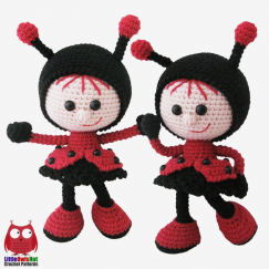 Doll in a Ladybug outfit