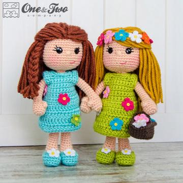 Daisy the spring girl amigurumi pattern by One and Two Company