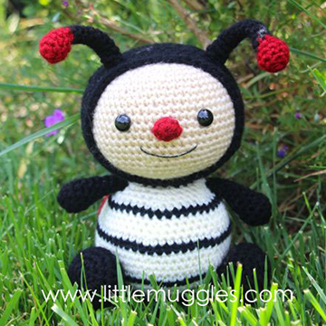 Dottie the ladybug amigurumi pattern by Little Muggles