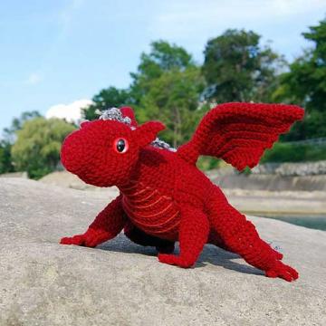 Fairy tale dragon amigurumi pattern by The Itsy Bitsy Spider