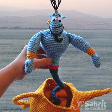 Genie and the lamp amigurumi pattern by Sahrit