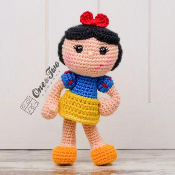 Snow white doll amigurumi pattern by One and Two Company