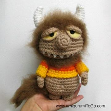 Unnamed monster (where the wild things are) amigurumi pattern