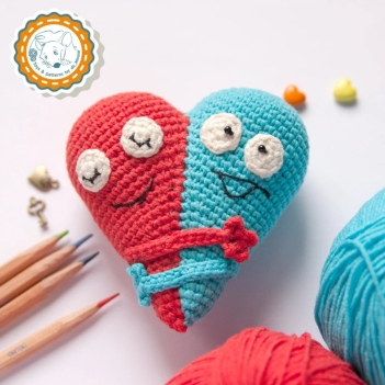 Double Heart amigurumi pattern by Ds_mouse