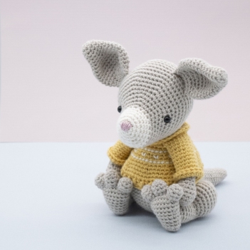 Boomer the Kangaroo amigurumi pattern by LittleAquaGirl