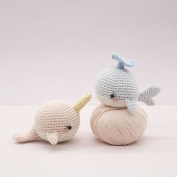 Willy and Nelly the whale cousins amigurumi pattern by LittleAquaGirl