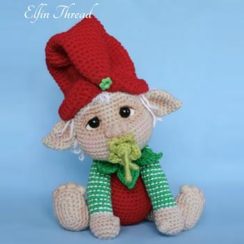 Gribin the Baby Elf amigurumi pattern by Elfin Thread