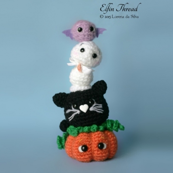 Halloween Mini Totem amigurumi pattern by Elfin Thread