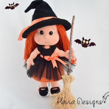 Mia Doll With Witch Costume amigurumi pattern by Havva Designs