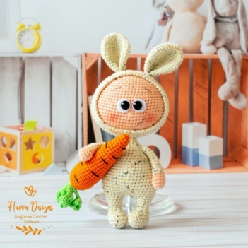 Mini Bonnie with Bunny Costume  amigurumi pattern by Havva Designs