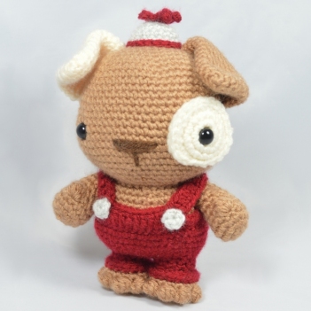 Patch the Puppy amigurumi pattern by YOUnique crafts