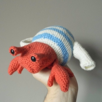 Tetley the Teapot Hermit Crab amigurumi pattern by Maffers Toys