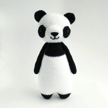 Tall Panda amigurumi pattern by Little Bear Crochet