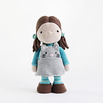 Doll Julia Kitten outfit amigurumi pattern by Madelenon