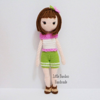 Blossom The Girl In Shorts amigurumi pattern by Little Bamboo Handmade