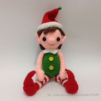 Christmas Elf amigurumi pattern by Little Bamboo Handmade