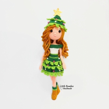 Christmas Tree Girl amigurumi pattern by Little Bamboo Handmade