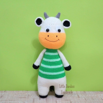 Corby the cow amigurumi pattern by Little Bamboo Handmade