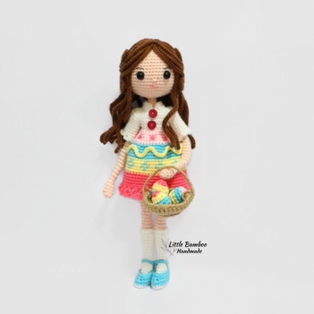 Easter Egg Girl amigurumi pattern by Little Bamboo Handmade