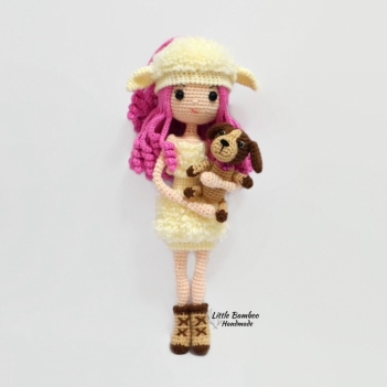 Easter Lamb Girl amigurumi pattern by Little Bamboo Handmade