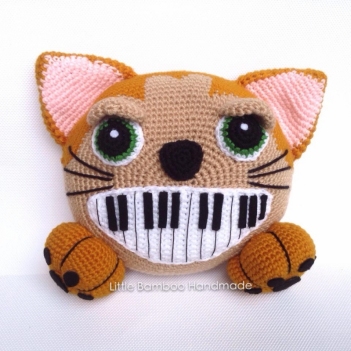 Happy Cat Keyboard amigurumi pattern by Little Bamboo Handmade