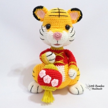 The Prosperity Tiger amigurumi pattern by Little Bamboo Handmade