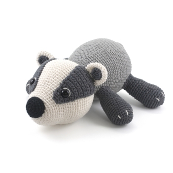 Benji the Badger amigurumi pattern by DIY Fluffies