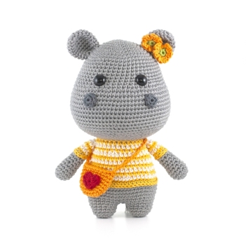 Hannah the Hippo amigurumi pattern by DIY Fluffies