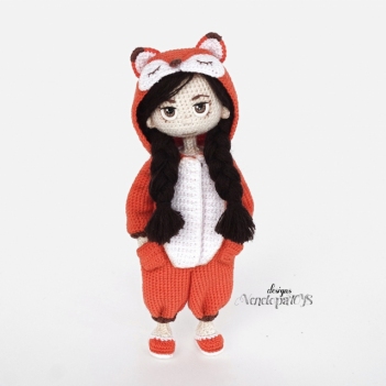 Doll in Kigurumi Costume  amigurumi pattern by VenelopaTOYS