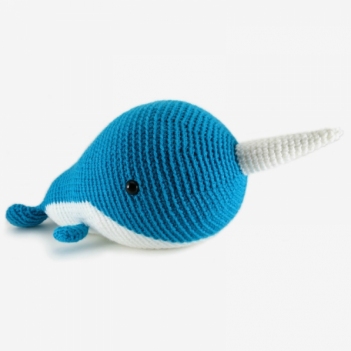 Walden the Narwhal (or Whale!) amigurumi pattern by Hookabee