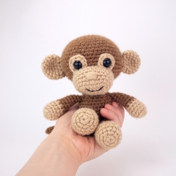 Martin the Monkey amigurumi pattern by Theresas Crochet Shop