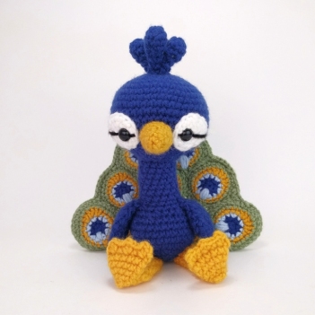 Percival the Peacock amigurumi pattern by Theresas Crochet Shop