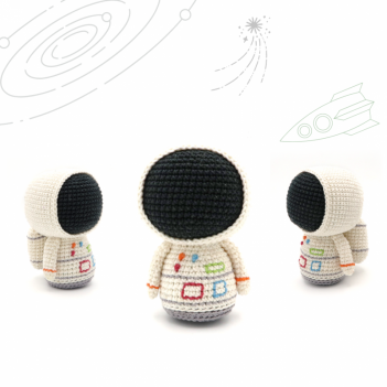 Astronaut amigurumi pattern by RoKiKi