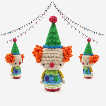 Clown amigurumi pattern by RoKiKi