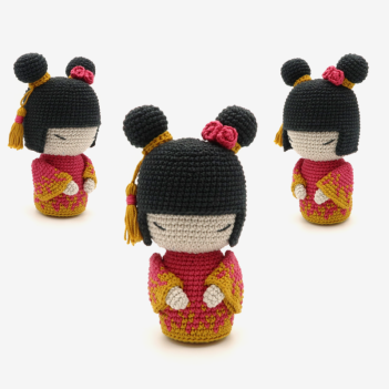 Kokeshi Doll amigurumi pattern by RoKiKi