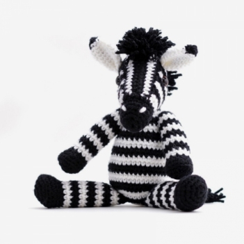 Farah the Zebra amigurumi pattern by YukiYarn Designs