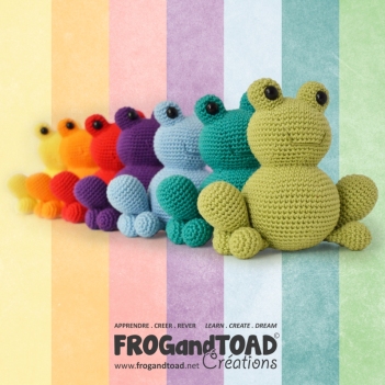 Anura the Frog & Co - Toad amigurumi pattern by FROGandTOAD Creations
