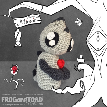 Minuit Midnight Halloween Monster amigurumi pattern by FROGandTOAD Creations