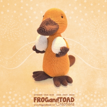 PAYO the Papa Duck Billed Platypus amigurumi pattern by FROGandTOAD Creations