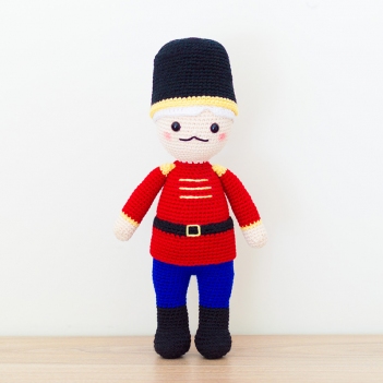 Carter the Nutcracker amigurumi pattern by Bunnies and Yarn