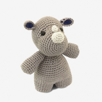 Otto the Rhino amigurumi pattern by Mi fil mi calin