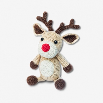 The little red-nosed reindeer amigurumi pattern by Mi fil mi calin