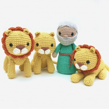 Daniel and the Lions' Den amigurumi pattern by Crochet to Play